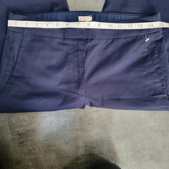 J. Crew Straight Leg Stretch Dress Pant, Women's Navy, Size 2 - Picture 6 of 7